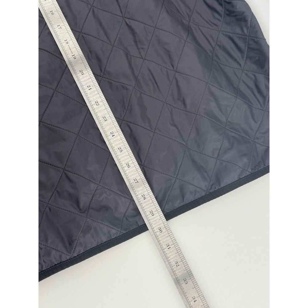 Barbour Vest Men's Sz XL Navy Polarquilt Waistcoat Zip In Liner Quilted Gilet - Picture 8 of 9